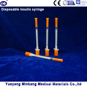 Seringas descartáveis ​​da insulina das seringas 0.3cc da insulina das seringas da insulina 0.5cc da insulina (ENK-YDS-032)